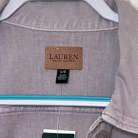 Lauren Ralph Lauren Lavender Denim Jacket NWT - Picture 7 of 11